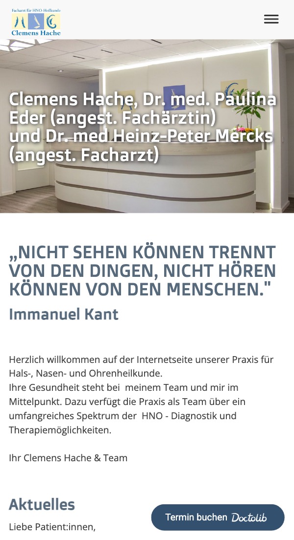 Ihre bisherige Website auf dem Smartphone